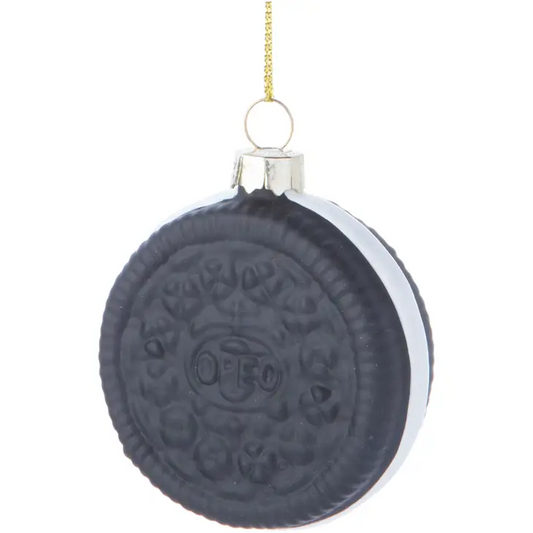 Glass Oreo Cookie Ornament
