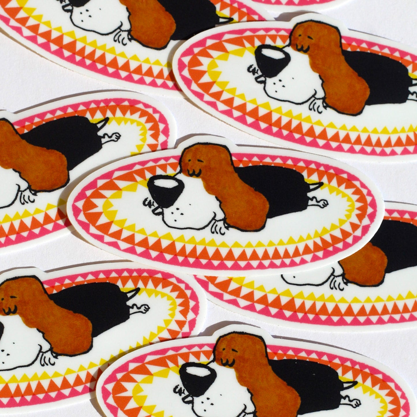 Napping Beagle Sticker